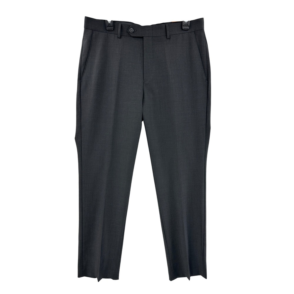 Bar III Mens Slim Fit Active Stretch Dark Gray Dress Pants 33x30 NWT